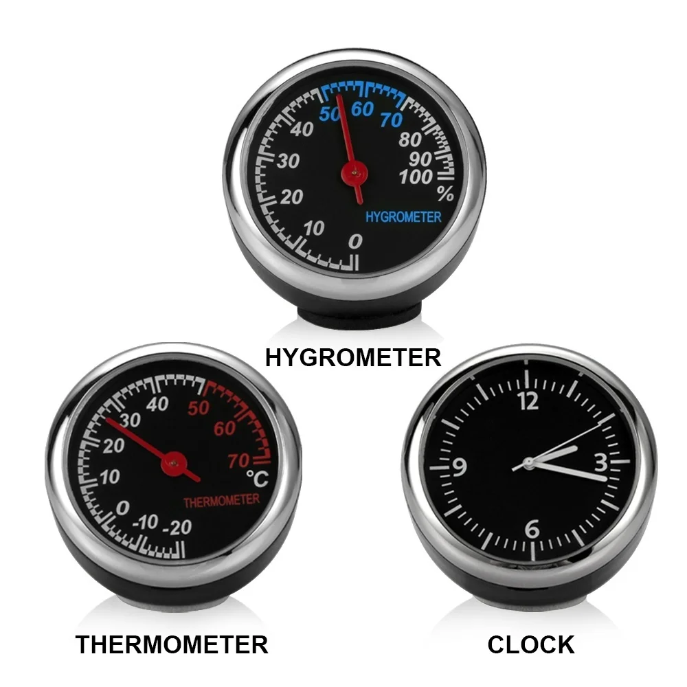 Digital Hygrometer Probe - Mini Car Automobile Digital Clock Auto