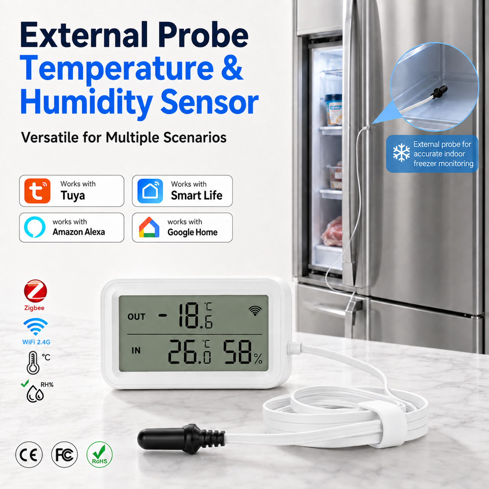 External Waterproof Probe Temp - đánh giá và giá Digital Hygrometer Probe