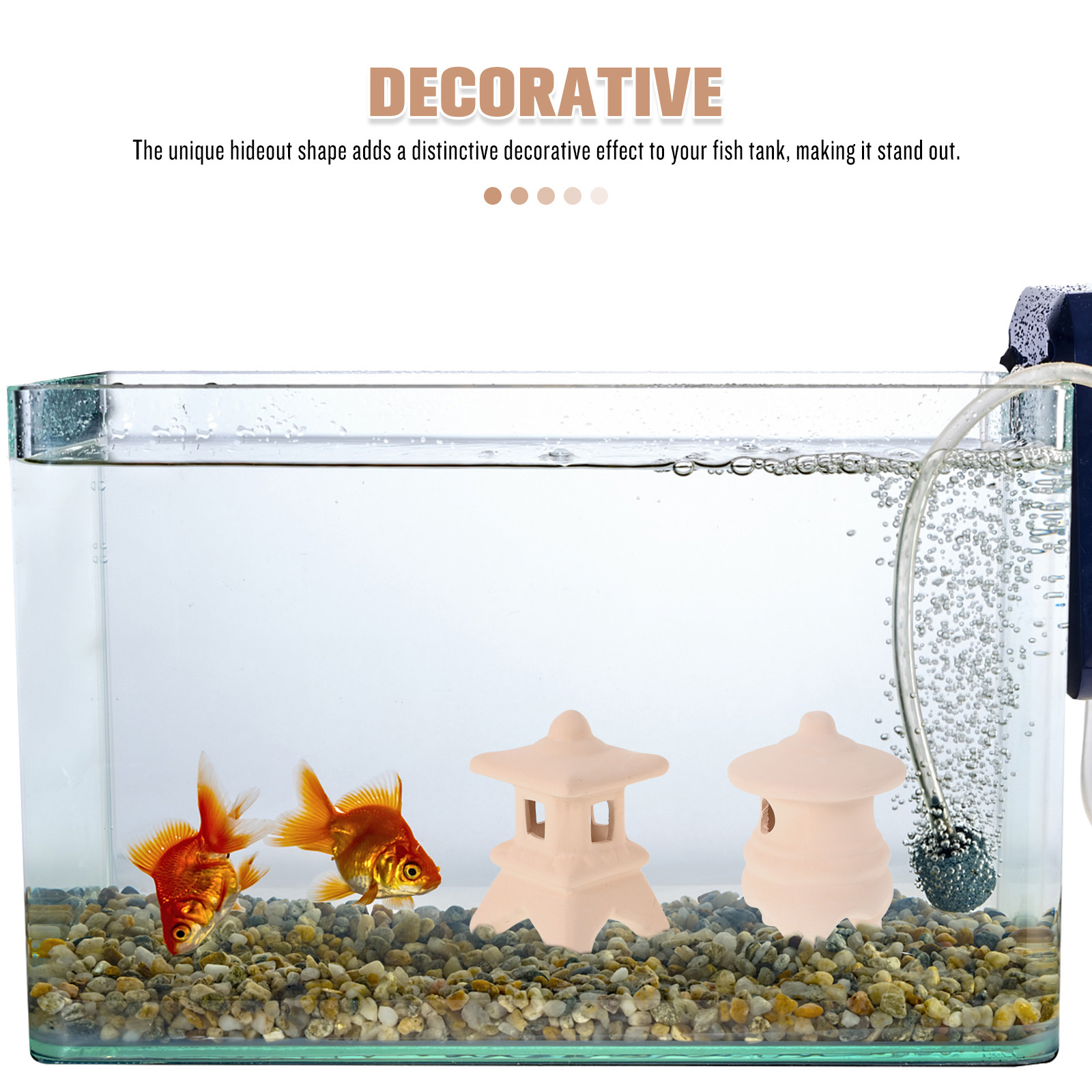 2Pcs Ceramic Aquarium Hide Fis - đánh giá và giá Hide Cave Ceramic